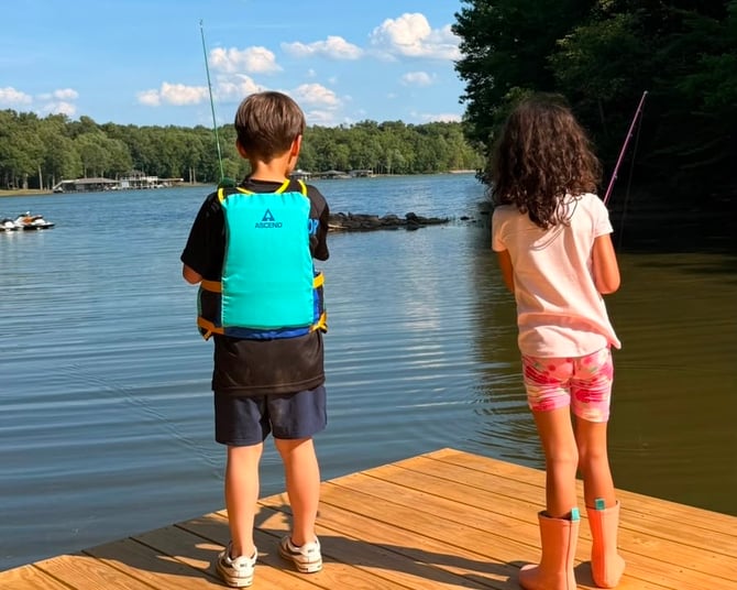 Lake Anna with kids